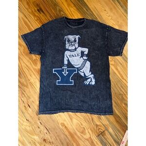 Yale University Bulldogs Graphic T-Shirt Gray Unisex Size S collegiate Ivy Leagu